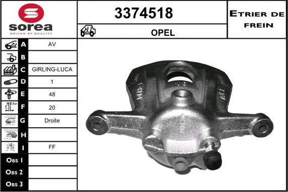 Sera 3374518 - Əyləc kaliperi furqanavto.az