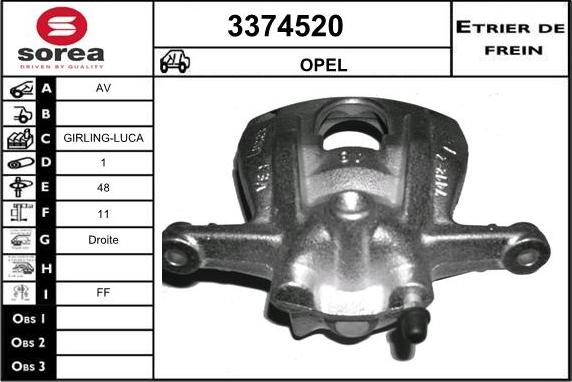 Sera 3374520 - Əyləc kaliperi furqanavto.az