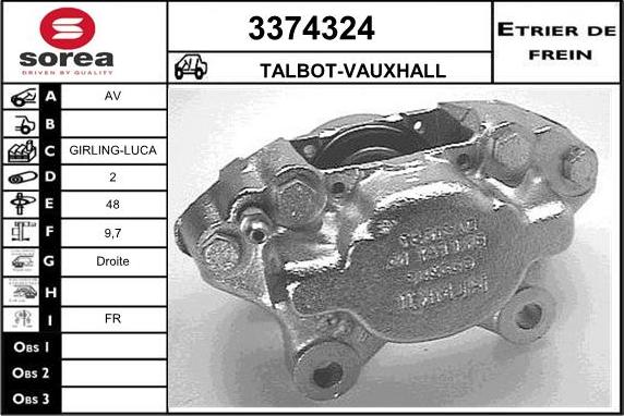 Sera 3374324 - Əyləc kaliperi furqanavto.az