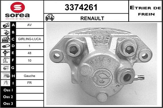 Sera 3374261 - Əyləc kaliperi furqanavto.az