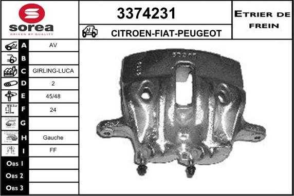 Sera 3374231 - Əyləc kaliperi furqanavto.az