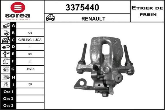 Sera 3375440 - Əyləc kaliperi furqanavto.az