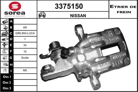 Sera 3375150 - Əyləc kaliperi furqanavto.az