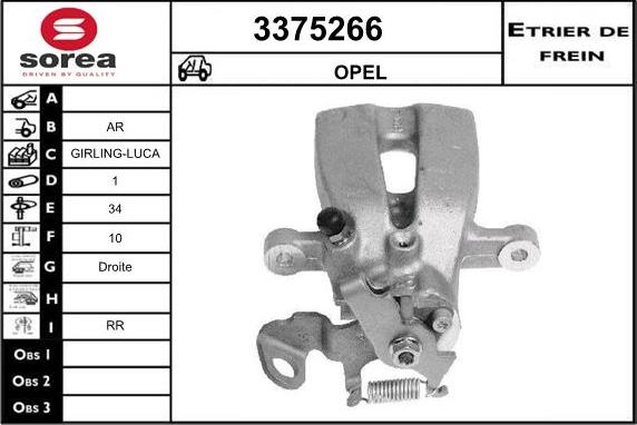 Sera 3375266 - Əyləc kaliperi furqanavto.az