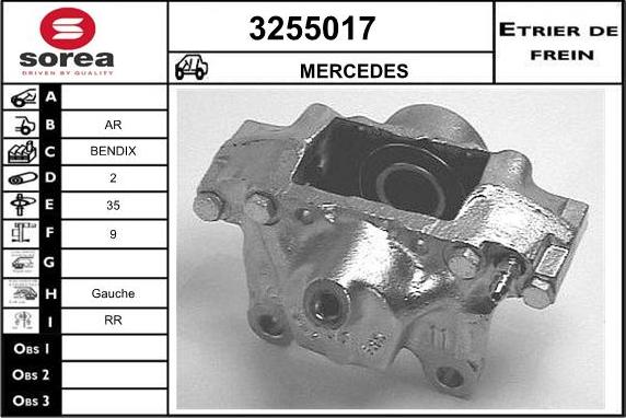 Sera 3255017 - Əyləc kaliperi furqanavto.az