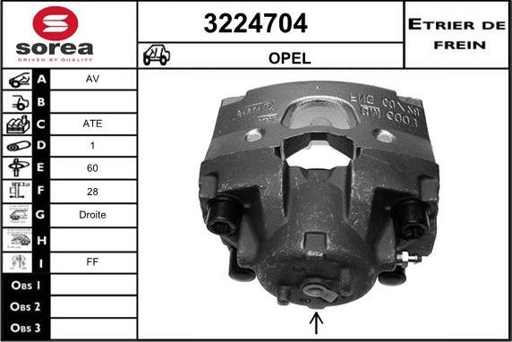 Sera 3224704 - Əyləc kaliperi furqanavto.az