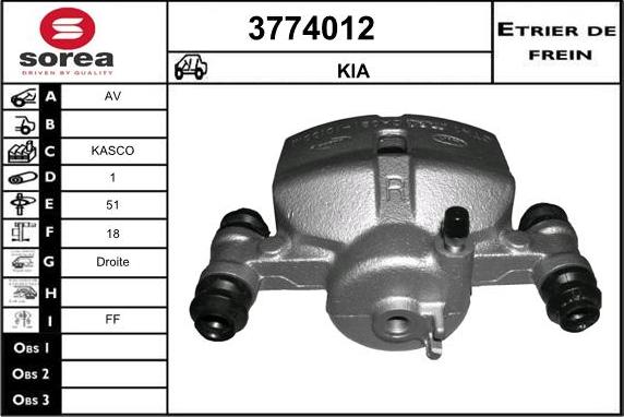 Sera 3774012 - Əyləc kaliperi furqanavto.az