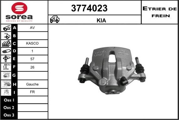 Sera 3774023 - Əyləc kaliperi furqanavto.az