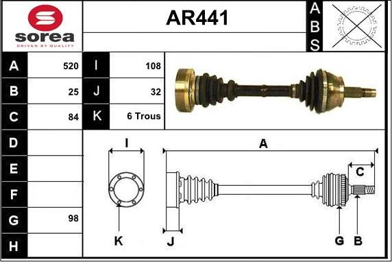 Sera AR441 - Sürücü mili furqanavto.az