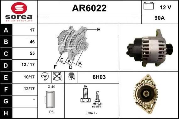 Sera AR6022 - Alternator furqanavto.az