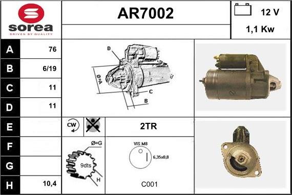 Sera AR7002 - Başlanğıc furqanavto.az