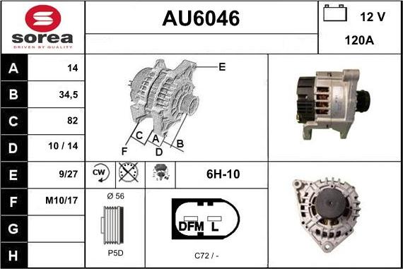 Sera AU6046 - Alternator furqanavto.az