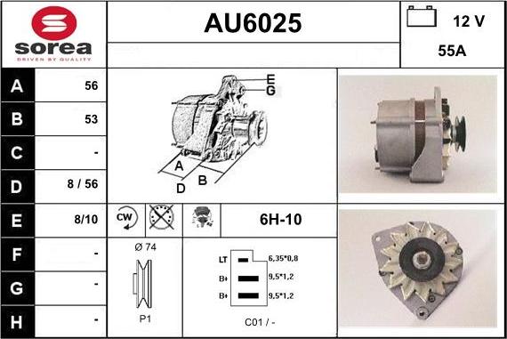 Sera AU6025 - Alternator furqanavto.az