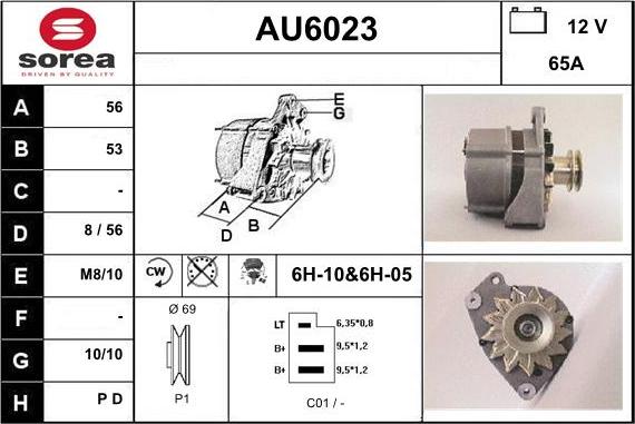 Sera AU6023 - Alternator furqanavto.az