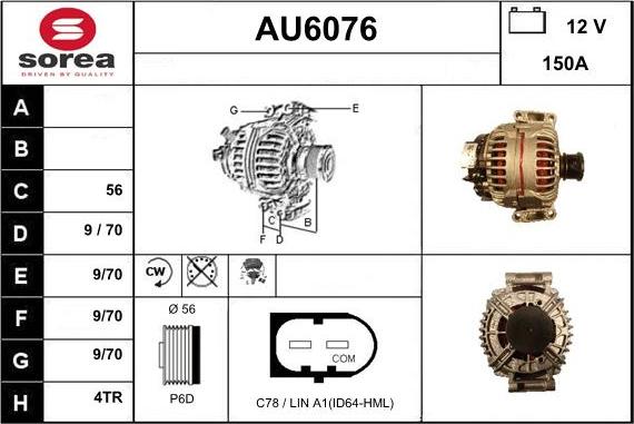 Sera AU6076 - Alternator furqanavto.az