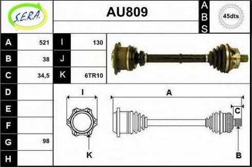 Sera AU809 - Sürücü mili furqanavto.az