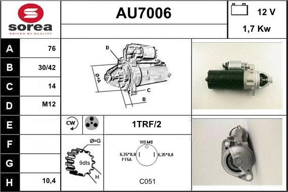 Sera AU7006 - Başlanğıc furqanavto.az