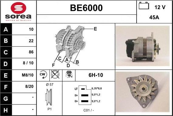 Sera BE6000 - Alternator furqanavto.az