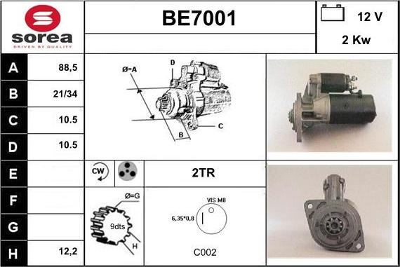 Sera BE7001 - Başlanğıc furqanavto.az