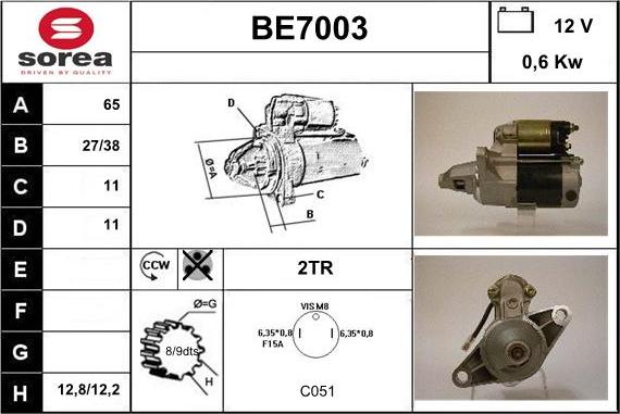 Sera BE7003 - Başlanğıc furqanavto.az