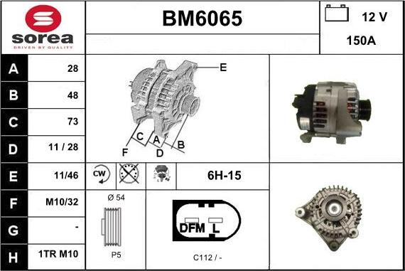 Sera BM6065 - Alternator furqanavto.az