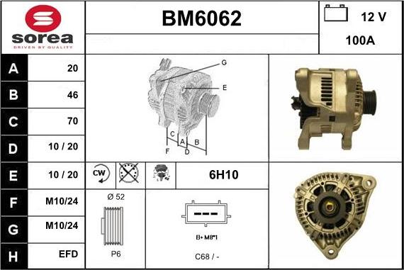 Sera BM6062 - Alternator furqanavto.az