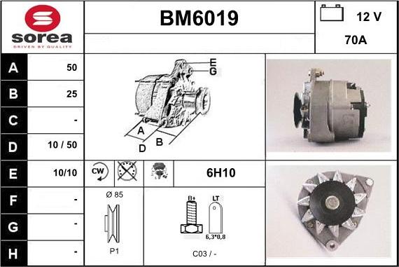 Sera BM6019 - Alternator furqanavto.az