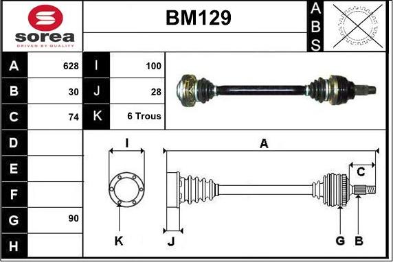 Sera BM129 - Sürücü mili www.furqanavto.az