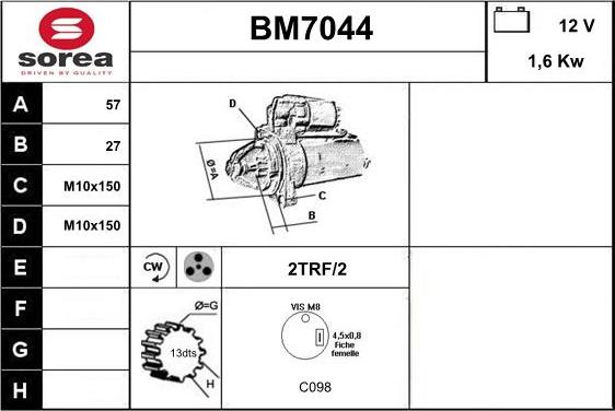 Sera BM7044 - Başlanğıc furqanavto.az