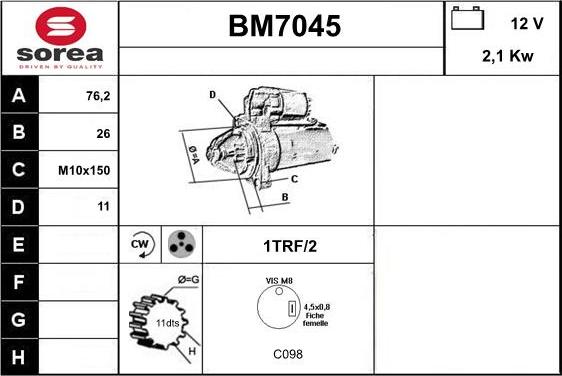 Sera BM7045 - Başlanğıc furqanavto.az