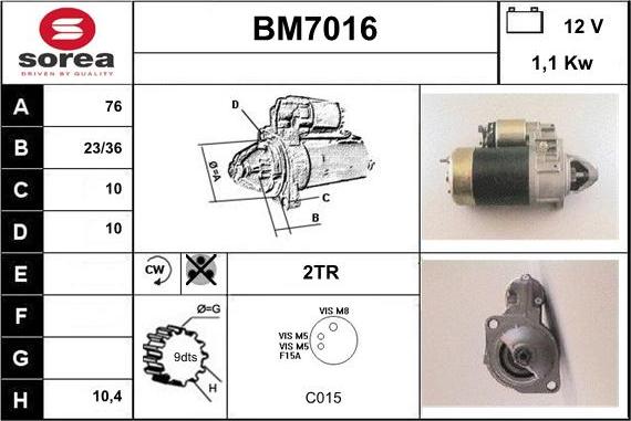 Sera BM7016 - Başlanğıc furqanavto.az