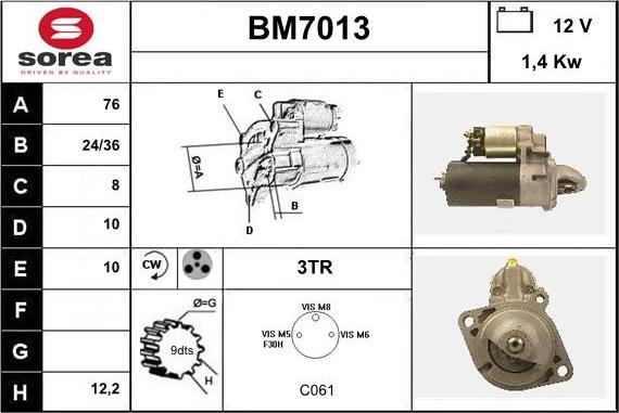 Sera BM7013 - Başlanğıc furqanavto.az