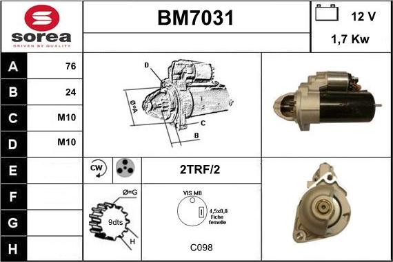 Sera BM7031 - Başlanğıc furqanavto.az