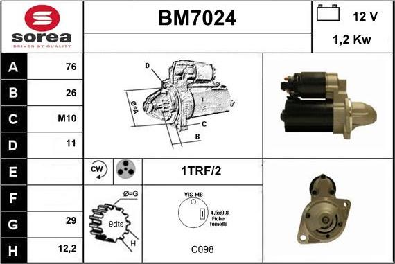 Sera BM7024 - Başlanğıc furqanavto.az