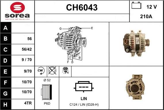 Sera CH6043 - Alternator furqanavto.az