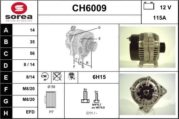 Sera CH6009 - Alternator furqanavto.az