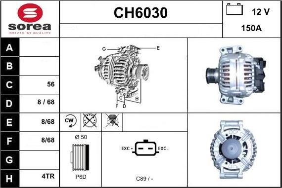 Sera CH6030 - Alternator furqanavto.az