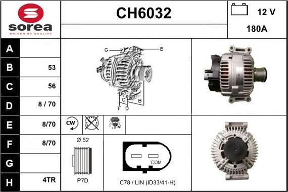 Sera CH6032 - Alternator furqanavto.az