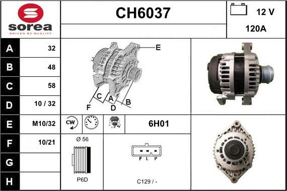 Sera CH6037 - Alternator furqanavto.az