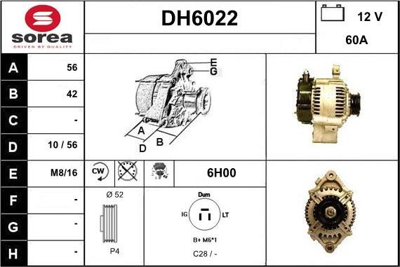 Sera DH6022 - Alternator furqanavto.az