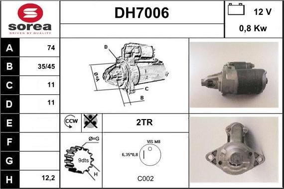 Sera DH7006 - Başlanğıc furqanavto.az