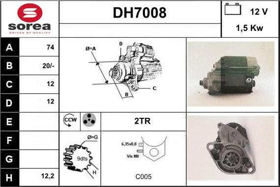 Sera DH7008 - Başlanğıc furqanavto.az