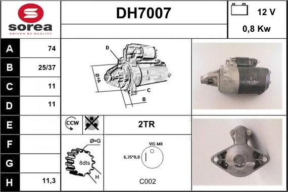 Sera DH7007 - Başlanğıc furqanavto.az