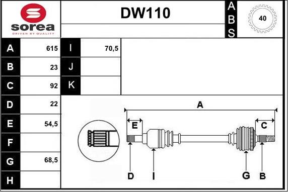 Sera DW110 - Sürücü mili furqanavto.az