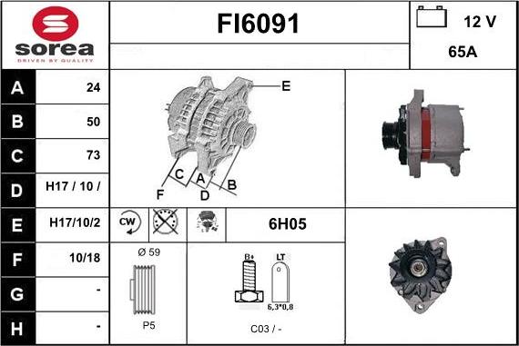 Sera FI6091 - Alternator furqanavto.az