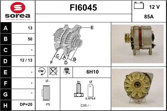 Sera FI6045 - Alternator furqanavto.az