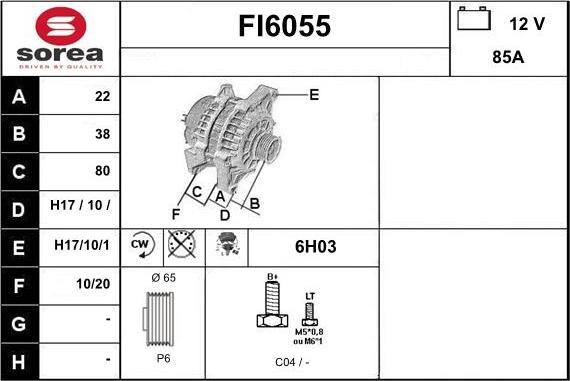 Sera FI6055 - Alternator furqanavto.az