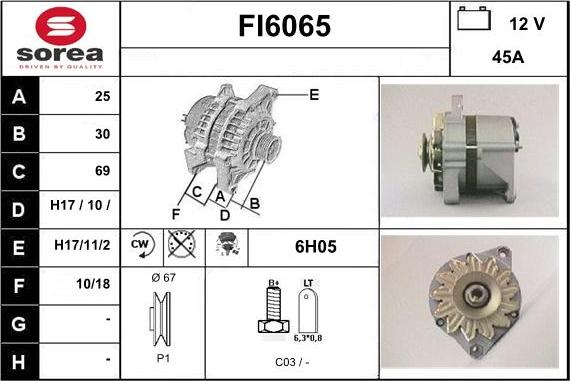 Sera FI6065 - Alternator furqanavto.az