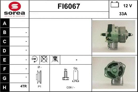 Sera FI6067 - Alternator furqanavto.az