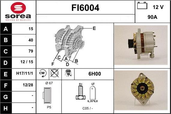 Sera FI6004 - Alternator furqanavto.az